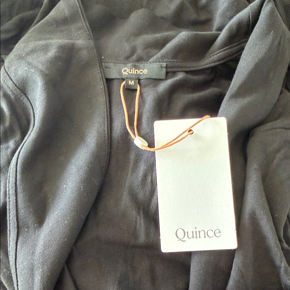 Quince Tencel Jersey Midi Wrap Dress - Picture 4 of 5